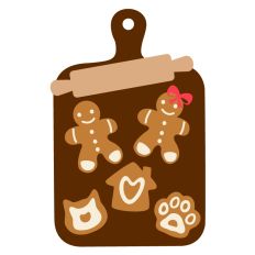 Christmas Gingerbread Cookie Family