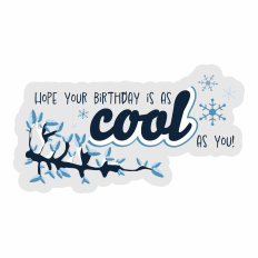 Hope Your Birthday is Cool - Winter Birthday Greeting