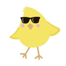 Cool Baby Chick for Easter - Layered Design for Silhouette Studio