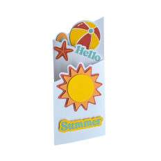 Hello Summer Z fold card