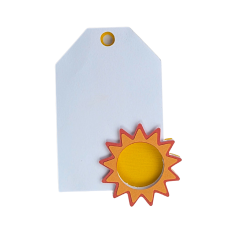 Sun Layered Tag