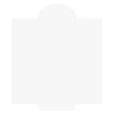 Slimline Envelope with Scallop Flap