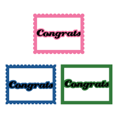 Framed Sentiments - Congrats