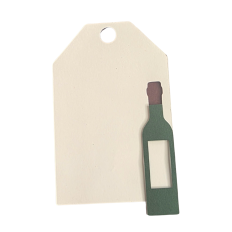 Wine Bottle Layered Tag