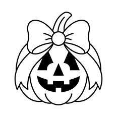Pumpkin SVG | Bow SVG | Jack-o-Lantern SVG