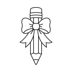 Pencil SVG | Teacher SVG | Bow SVG