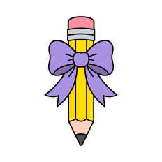 Pencil SVG | Teacher SVG | Bow SVG