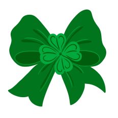 Coquette Shamrock Bow Green St. Patrick's Day Design