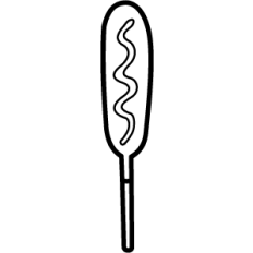 Corn Dog Outline