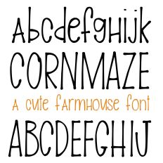 Cornmaze Farmhouse font