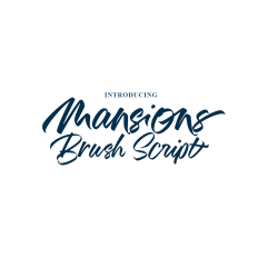 Mansions Brush Script