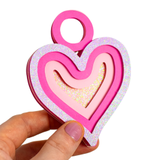 Pink Heart Ornament