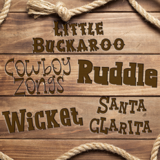 Cowboy Can Can Font Bundle