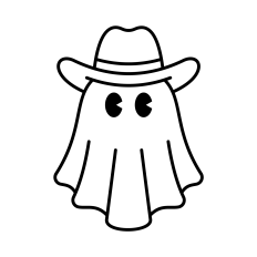 Ghost SVG | Cowboy SVG | Halloween SVG