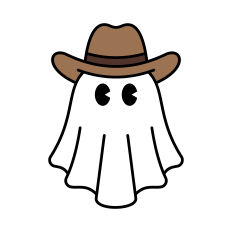 Ghost SVG | Cowboy SVG | Halloween SVG