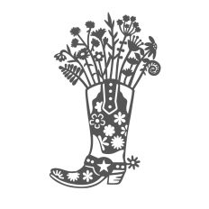  Cowboy boot flowers
