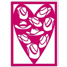 Cowboy Hat Heart Card