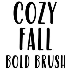 Cozy fall bold brush font