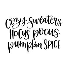 Cozy Sweaters Hocus Pocus Pumpkin Spice