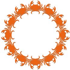 Crab Border Circle Frame