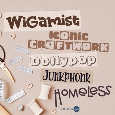 Crafty Five Font Bundle
