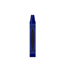 Blue - Color Crayon Cut File - School Cut file