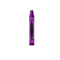 Purple Color Crayon cut File -Teacher - School - Coloring