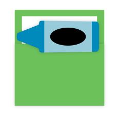 Crayon Tuck In Card