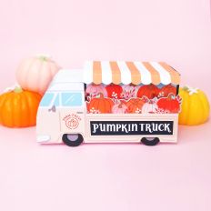 Tan Pumpkin Truck 3D Box