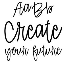 Create your future font