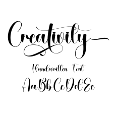 Creativity Font