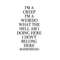 CREEP RADIOHEAD LYRICS SVG DESIGN