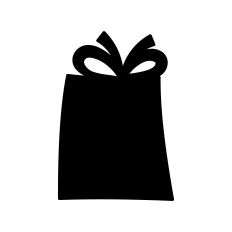 Gift box silhouette
