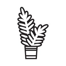 Potted Plant outline