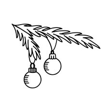 Christmas tree branch