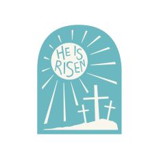 cross he is risen