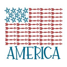 America Stars & Arrows Flag