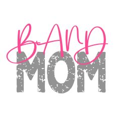 Band Mom Distressed Layered