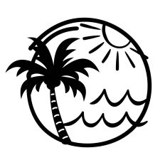 Framed Palm Tree