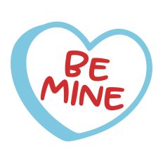 Be Mine Candy Heart