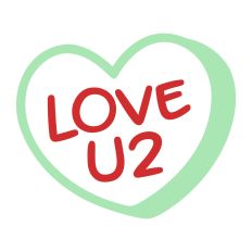 Love U2 Candy Heart