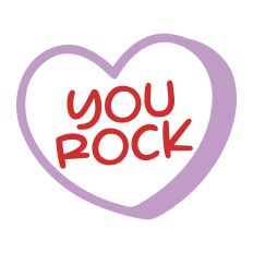 You Rock Candy Heart