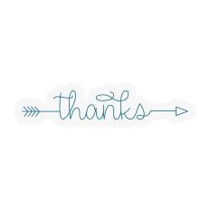 Thanks Arrow Sketch