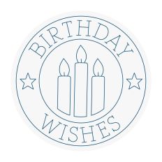 Sketch Birthday Stamp