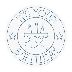 Sketch Birthday Stamp