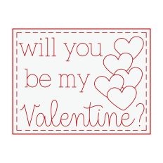 Valentine A2 Card Sketch