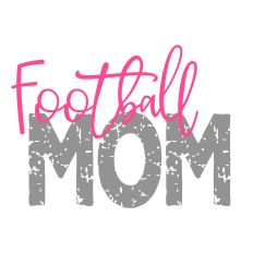 Football Mom Distressed Layered