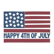 Happy 4th of July Flag