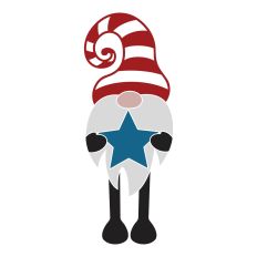 Patriotic Gnome with Star