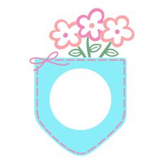 Flowers Monogram Pocket Design